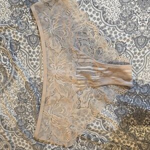 NWOT Auden cream lace panties